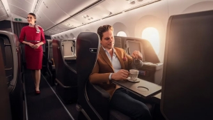 Business class flight seats